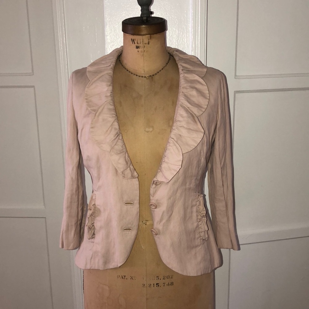 Cabi Peach Ruffle Jacket - Picture 3 of 3